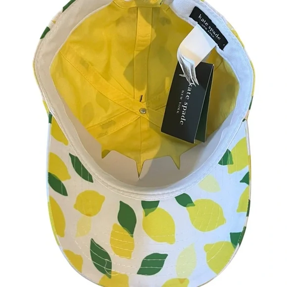 Kate Spade Lemon Print Hat - Yellow and Green  display picture 3
